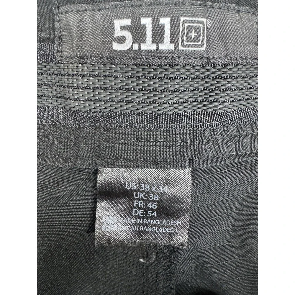 5.11 Tactical STRYKE Cargo Pant Men 38x34 Black Flex-Tac 2-Way Stretch Utility